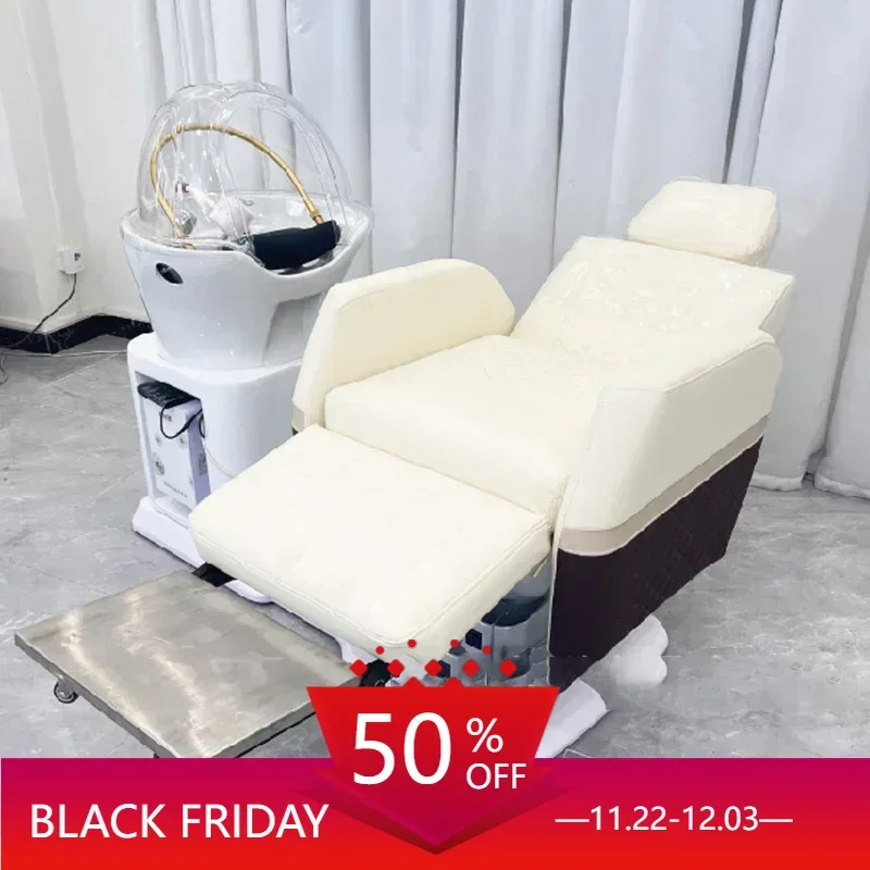 Convertible Shaving Luxury Furniture Salon Chairs Stylist Beauty Head Spa Cosmetic Shampoo Chair Hair Washing Sillas Salon