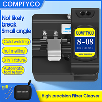 COMPTYCO S-08  Fiber Cleaver FTTH Cable Fiber Optic Cutting Knife Three-in-one clamp slot16 Surface Blade