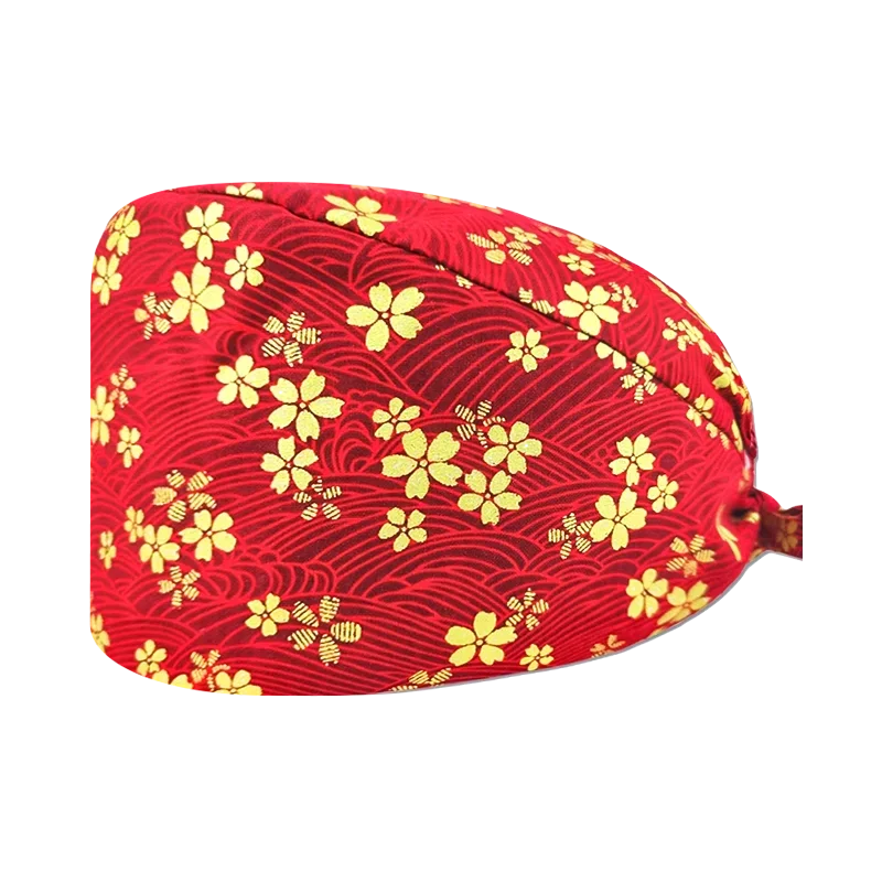 Casquettes chirurgicales pour hommes et femmes, blouses d'infirmière imprimées, soins médicaux, laboratoire de dentiste, salon de beauté, accessoires de casquette de travail pour clinique