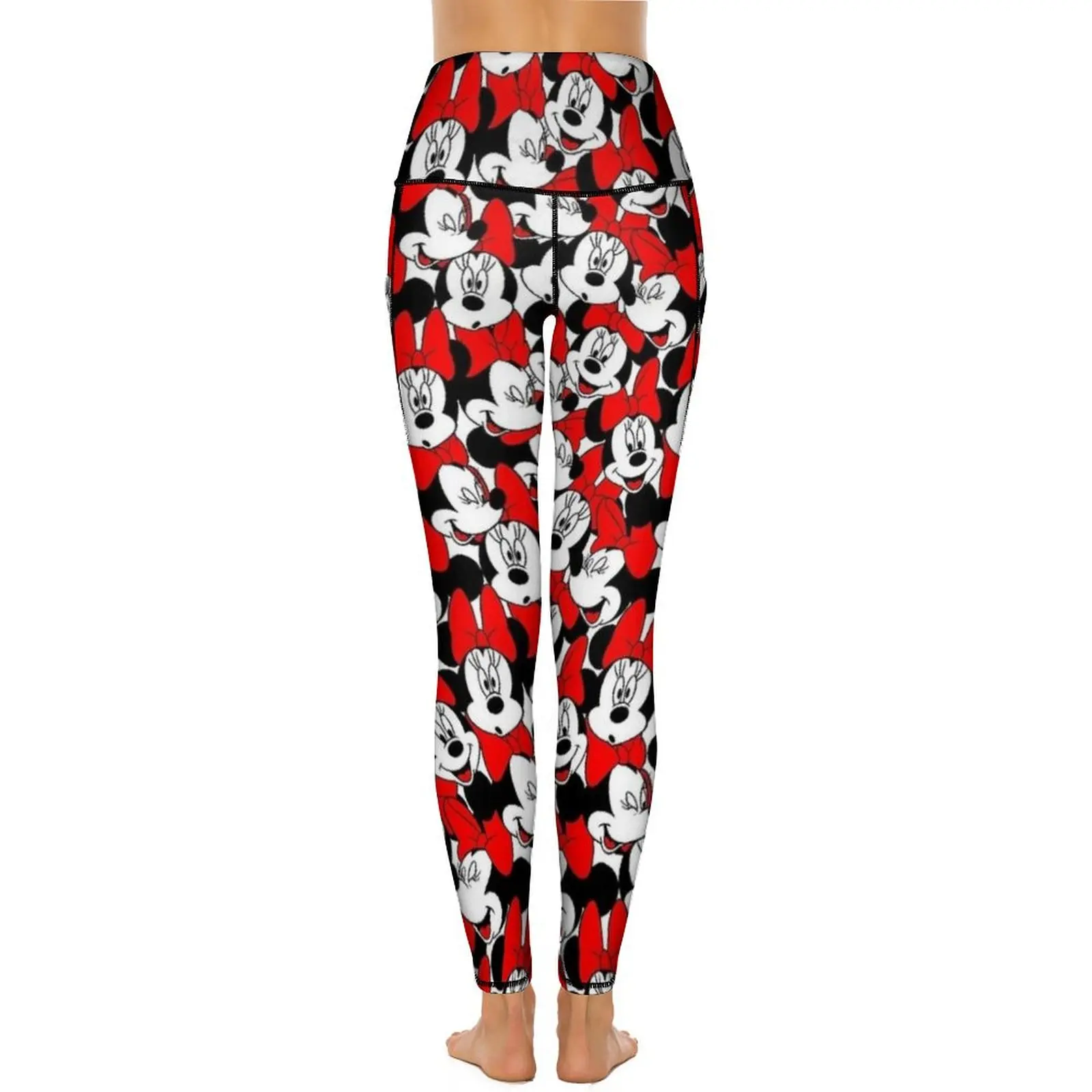 Molte volti di Minnie Mouse Leggings Pantaloni da yoga push up sexy Leggins elastici casual Collant sportivi da corsa con grafica da donna