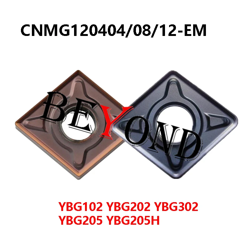 CNMG120408-EM YBG205 YBG302 YBG205H YBG102 Original Carbide Inserts For Stainless Steel CNMG120404-EM YBG202 CNMG120412-EM CNMG