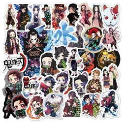 50pcs Demon Slayer Series Graffiti Stickers Suitable for Helmets Desktop Wall Decoration DIY Sticker Pack Wholesale