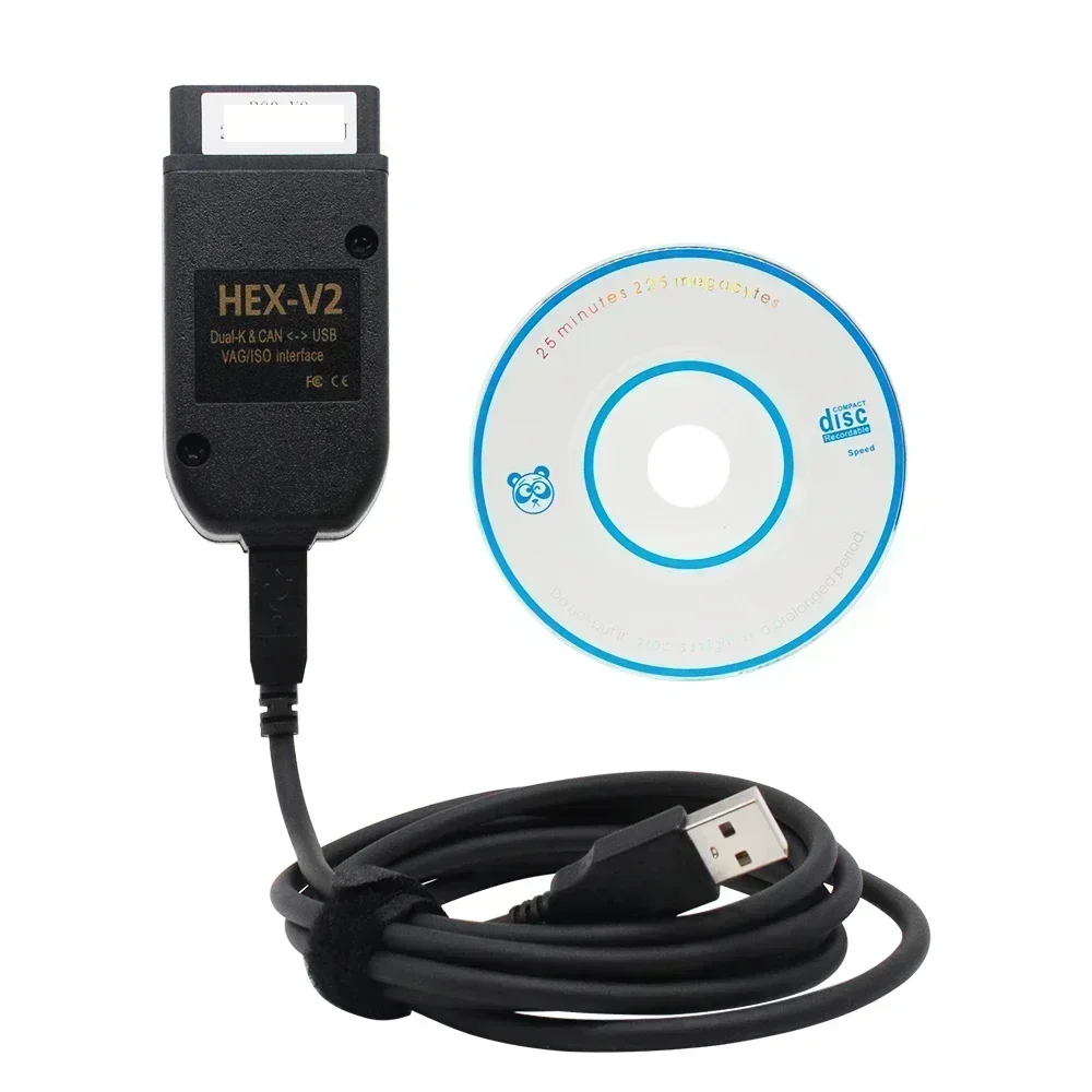 2026 Real HEX V2 V26.3 ATMEGA162 Chip VAG COM OBD2 Diagnostic Scanner Auto Coding Tool For VAG Cars Multi Language