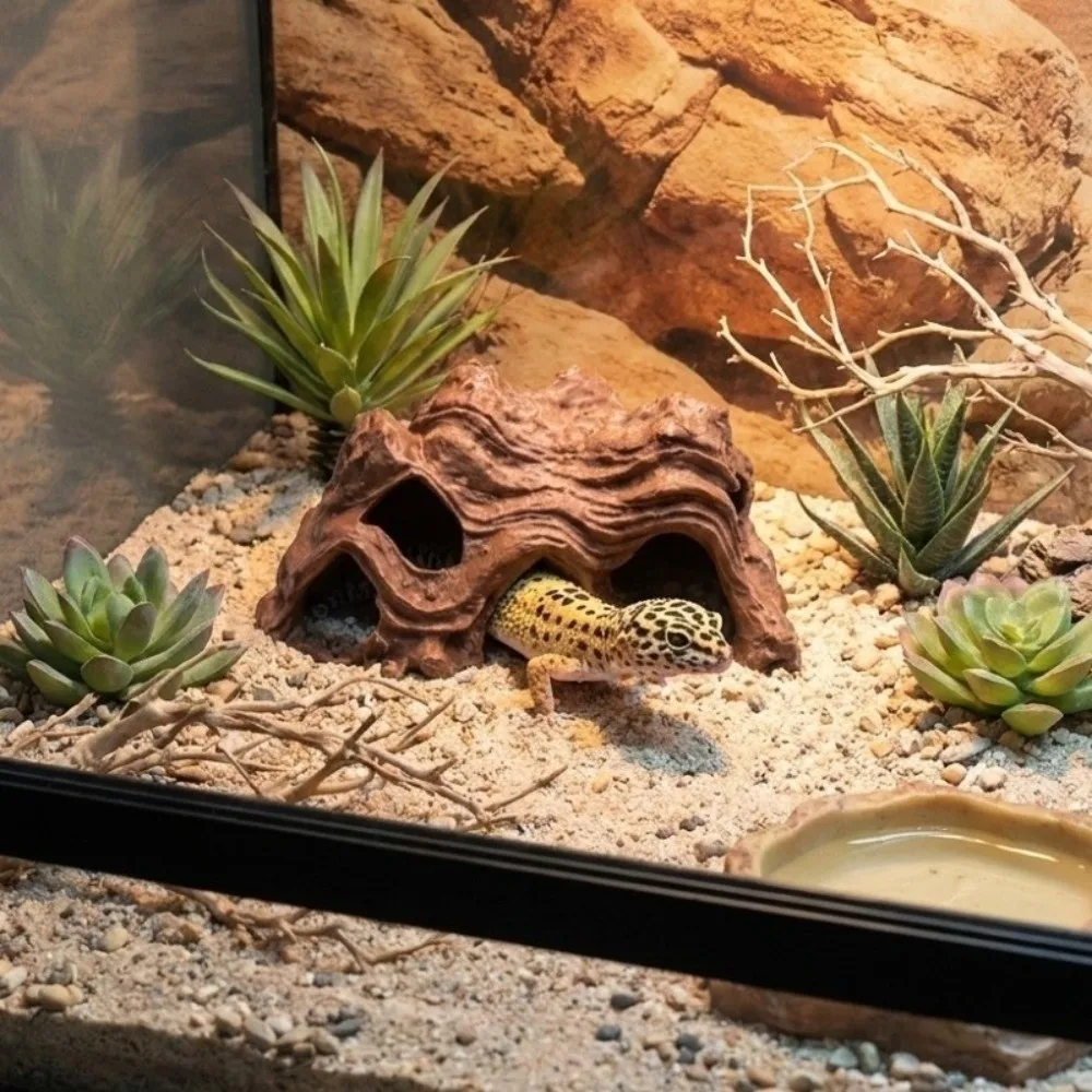 3D Printed Fish Shrimp Hiding Cave Plastic Unique Aquarium Fish Shelter Multi-Hole Natural Look Fish Tank Ornament Aquarium