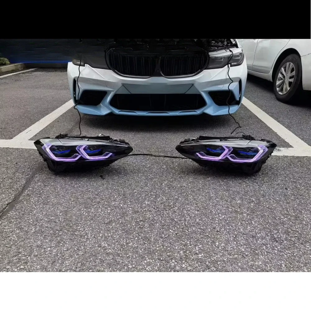 For  M4 M3 G22/G80/G83 F10/F18Full LED Headlight Upgrade Kit Headlight Lens Upgrades for Various Models RGB Colour G30  E90