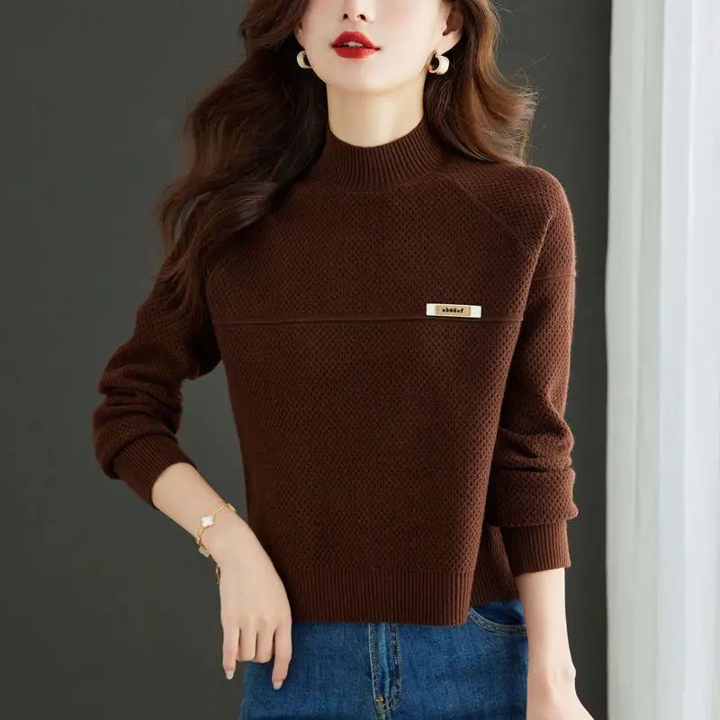 Knit Jersey For Women New Pullovers Tops Elegant Knitwear Short Sweater Spring Autumn Jumper Female Winter Clothes Woman