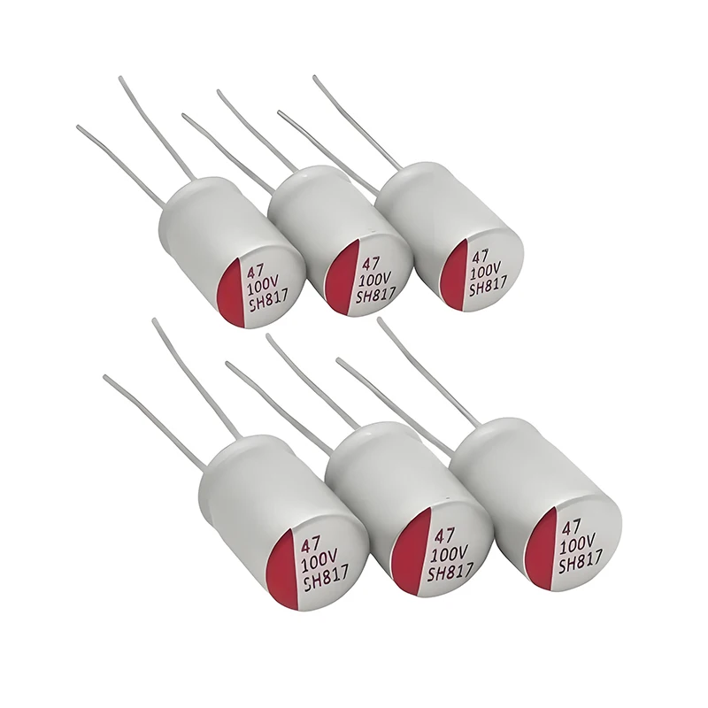 100Pcs Can-Shape SMD Solid Aluminum Electrolytic Capacitor 150μF 25V 5×9mm Factory Wholesale Customize