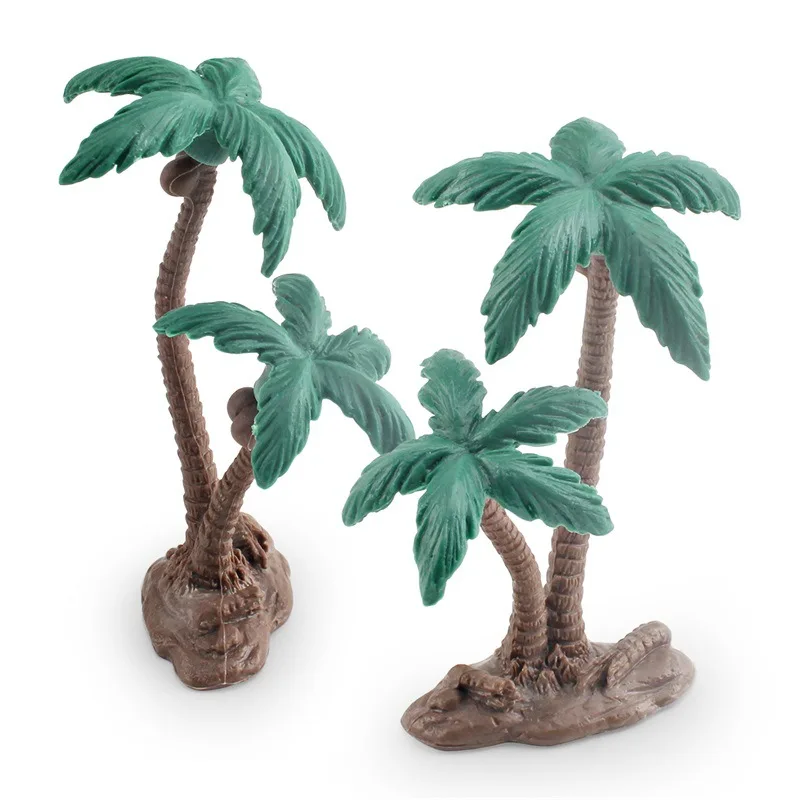 Children's cognitive plant coconut tree desktop static decoration small tree ornaments toy simulation tree m755