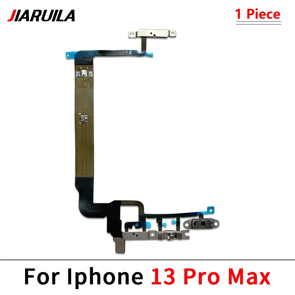 20Pcs，Power Switch On/Off Button Volume control Key Button Flex Cable For Iphone 13 14 15 Pro Max 13 Mini 14 15 Plus