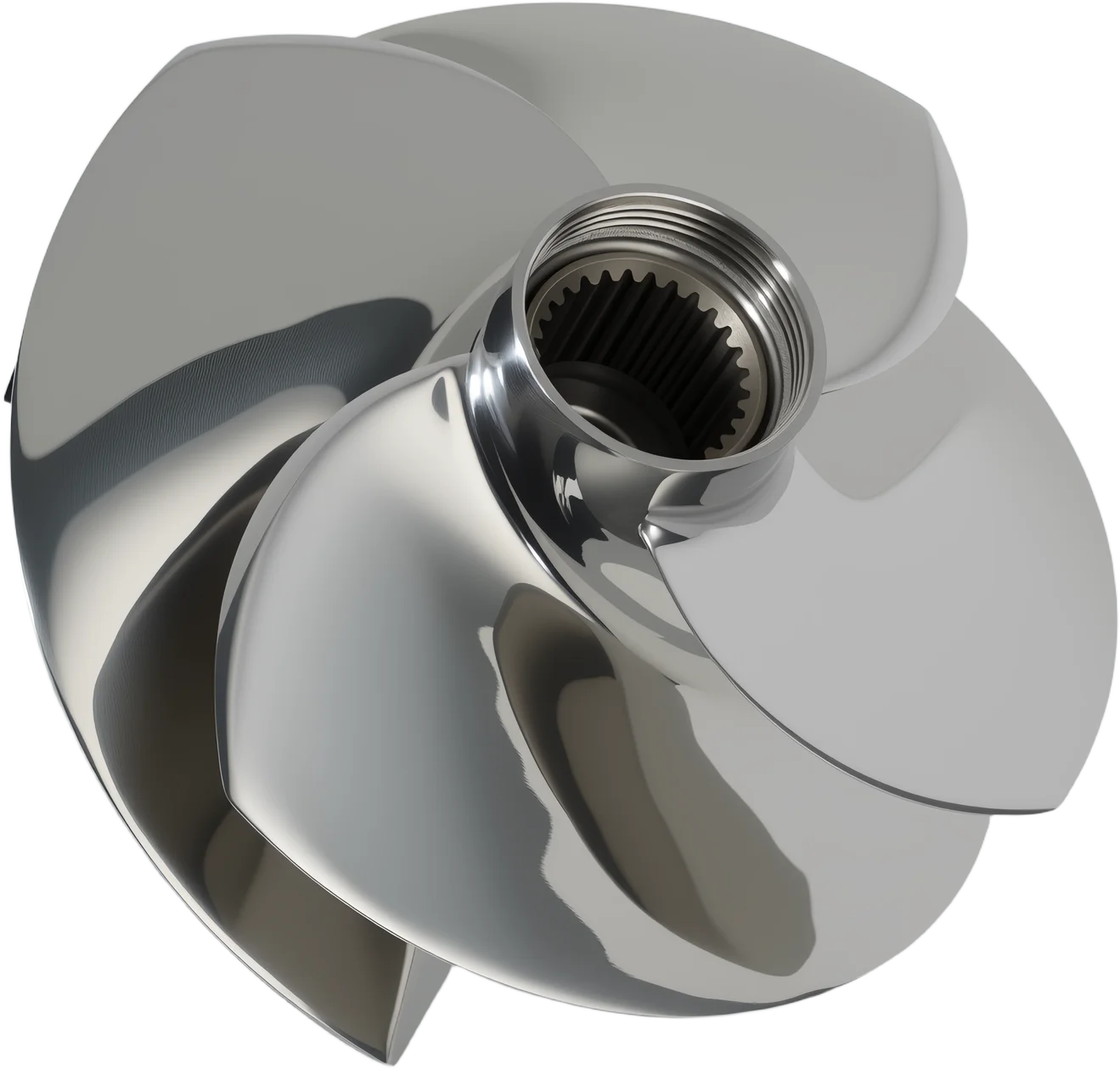 

Импеллер для гидроцикла Seadoo GTR 230 / GTR-X 230, диаметр 161 мм, 4-лопастной, полированный, с уплотнением