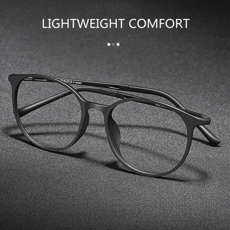 Ultraleichte TR90 Multifokale Progressive Lesebrille Männer Frauen Anti Blue Ray Presbyopie Brille Runde Brille – Detail 4