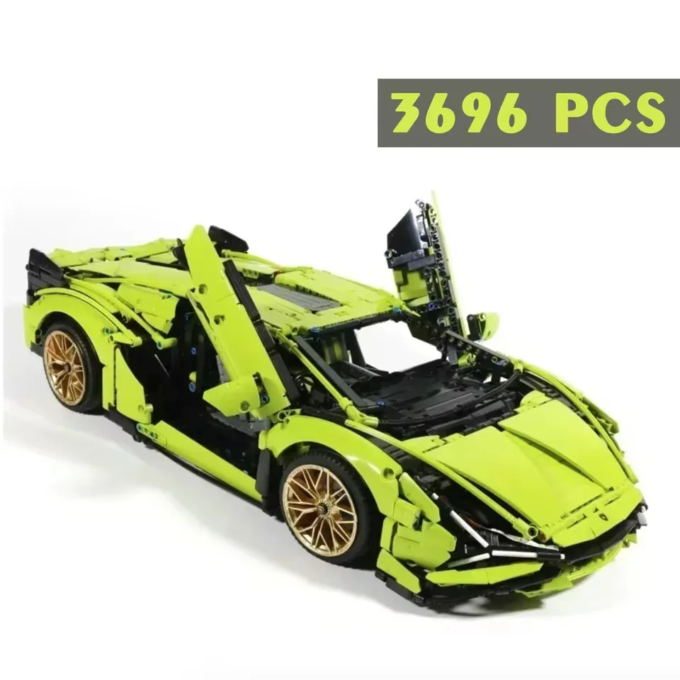 3696pcs Technical Lambo Sian Building Blocks Compatible 42115 MOC Bricks Model Project for Adults Sports Car Toys for Boys Gifts