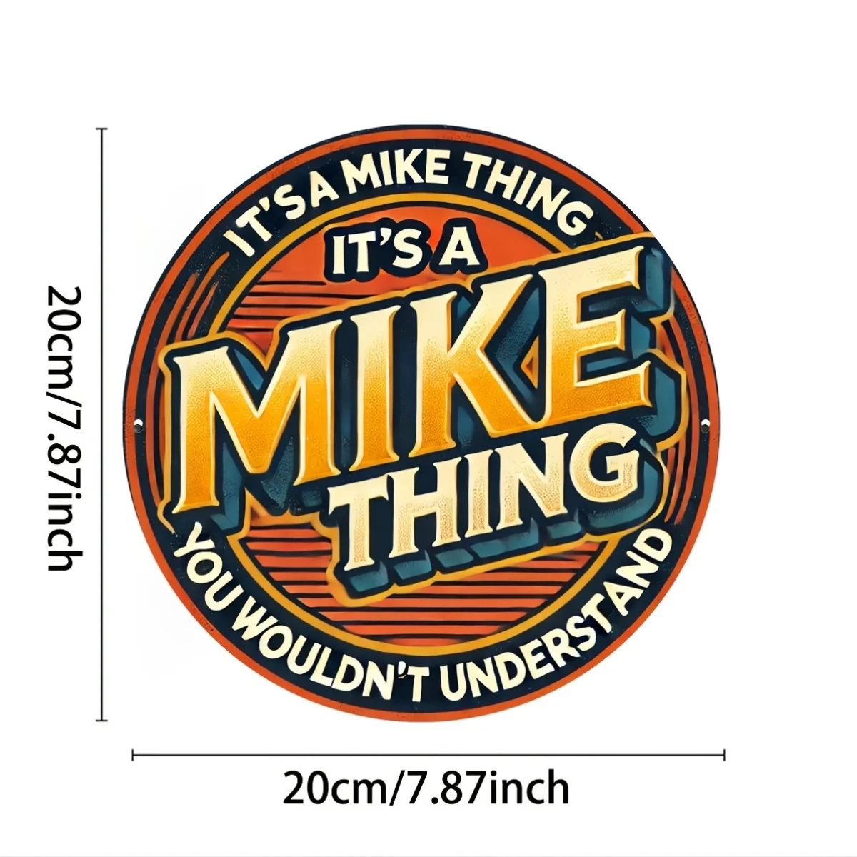 1pc Retro Aluminum Metal Sign Wall Art - 