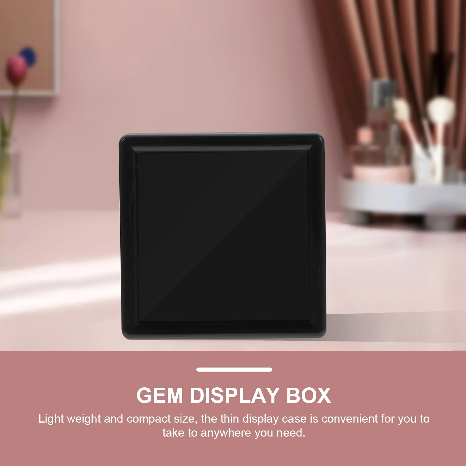 

6Pcs Gemstone Storage Display Boxes Jewelry Organizer Containers Clear Lid for Rings Bracelets Earrings Brooch Medal Display