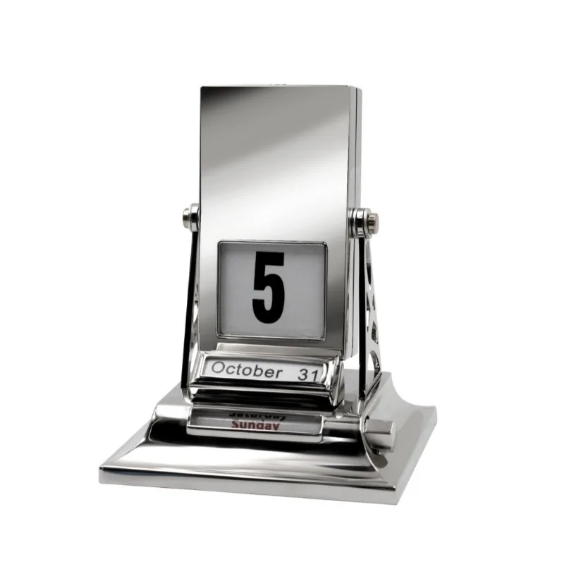 Nordic Minimalist Rotatable Personalized Calendar Office Ornaments Mechanical Fun Perpetual Calendar for Desktop