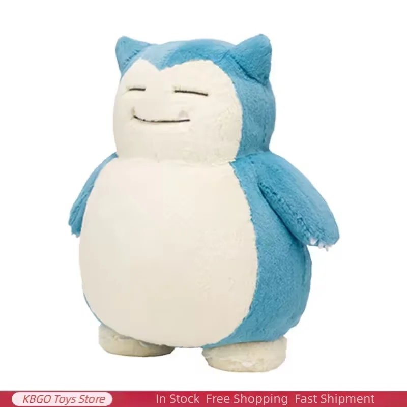 Pokemon Snorlax Plush Toy Sleeping Soft Stuffed Animal Kawaii Cute Anime Plushie Chubby Blue Doll Christmas Gift for Fans