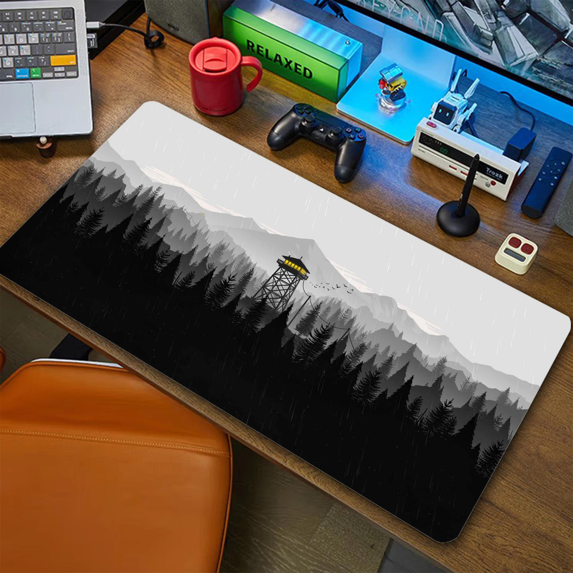 

Firewatch Mousepad Gaming Speed Rubber Keyboard Pads Anti-slip Mouse Pad XXL Rubber Carpet Locked Edge Mouse Mat 900x400mm