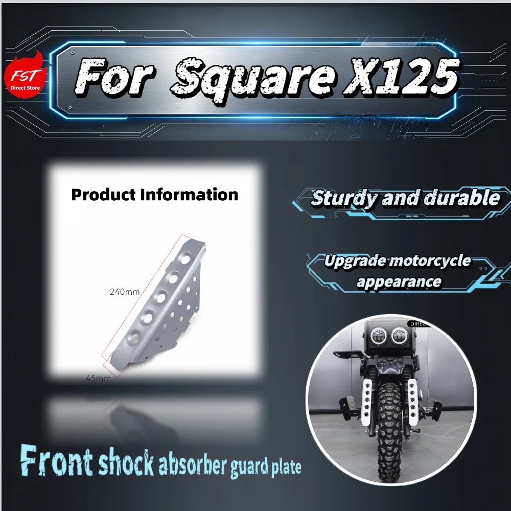 For  Square X125 Retro Front Fork Protector Guard Decorative Cover Front Shock Absorber Trim Accessories