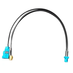 1pc Fakra Z Male to SMA Male Plug and Fakra Z Female  RG174 Pigtail Cable 15cm/30cm/50cm Long