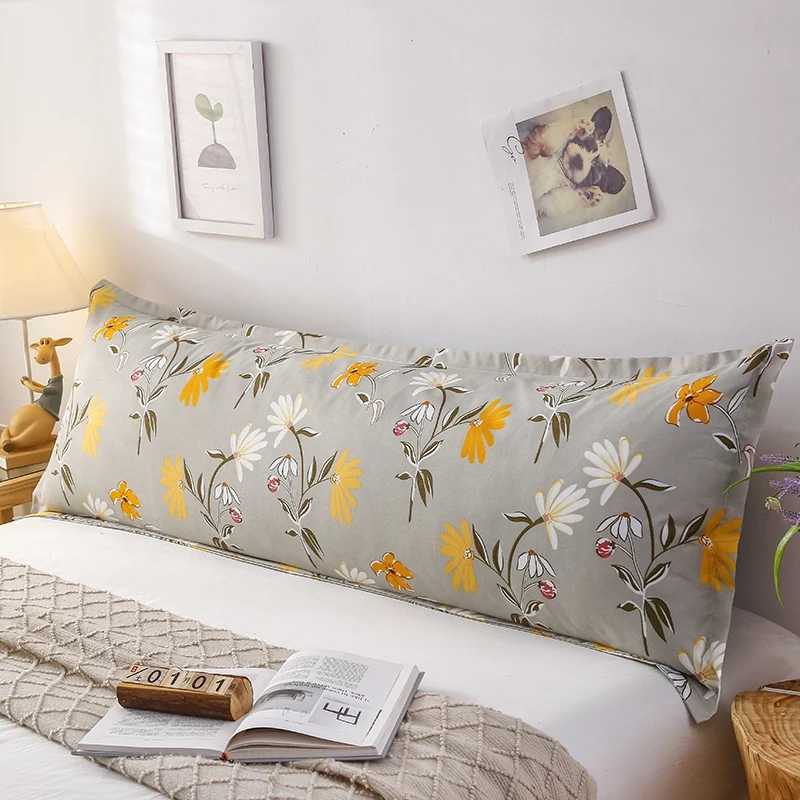 Double Size Extra Long Pillow Core Couple Large Home Use Rectangular Polyester Fiber Backrest Integrated Bedding Accessories