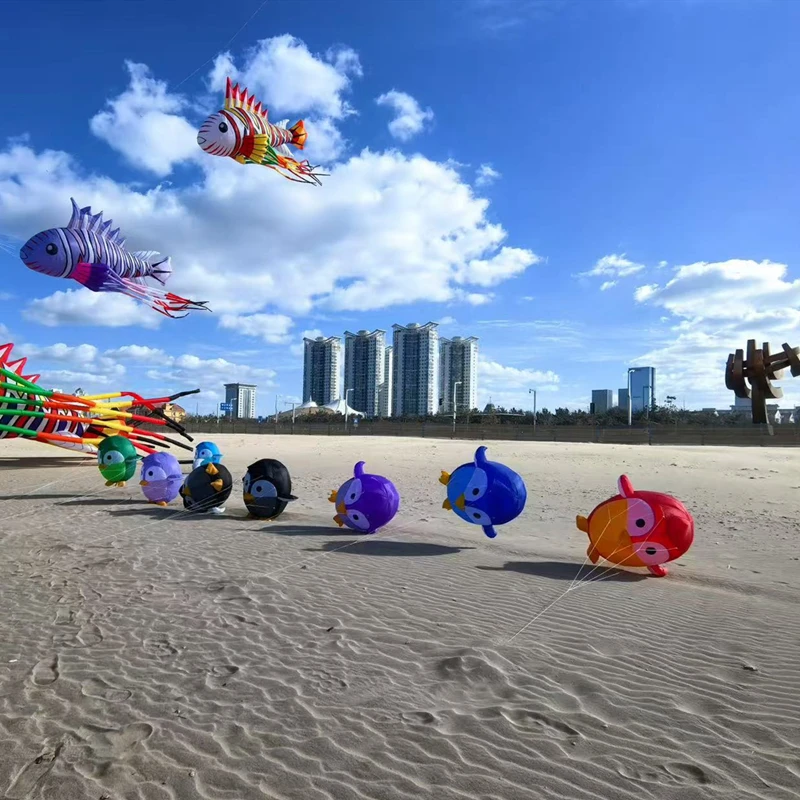 Penguin Kites buitenspeelgoed ripstop nylon vliegers hanger weifang vliegers fabriek metro hoka originele vlieger surfen 3d vlieger parplan
