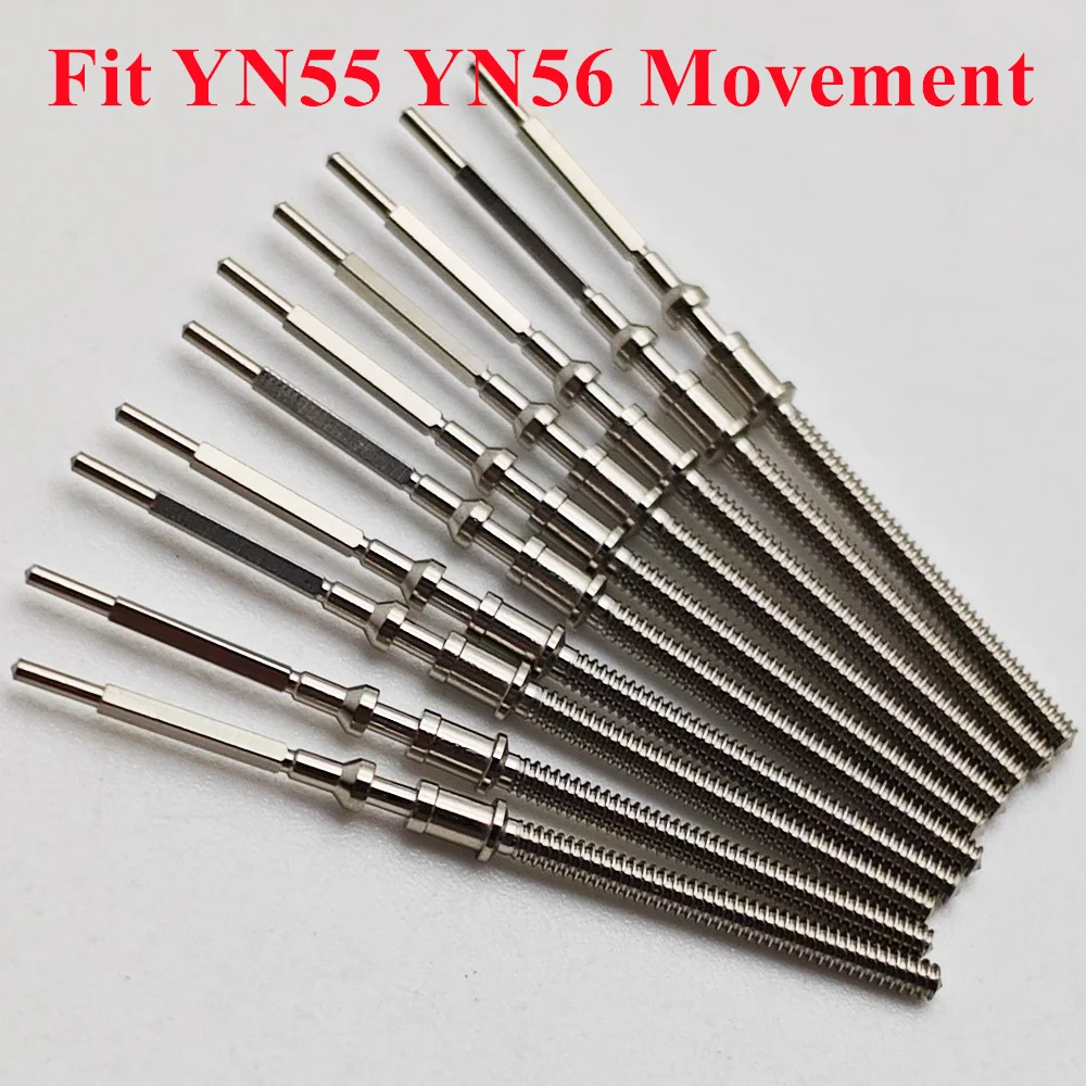 RICHUS YN55 YN56 Stainless Steel Watch Stem Fit YN55 YN56 Movement Watch Crown Stem Watch Accessories Parts