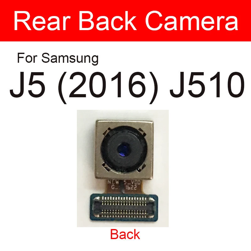 Anteriore e Posteriore della Macchina Fotografica Per Samsung Galaxy J3 J5 J7 2016 J310 J320 J510 J710 Principale Posteriore Della Macchina Fotografica Modulo Piccolo parti di Nastro Della Flessione Della macchina fotografica