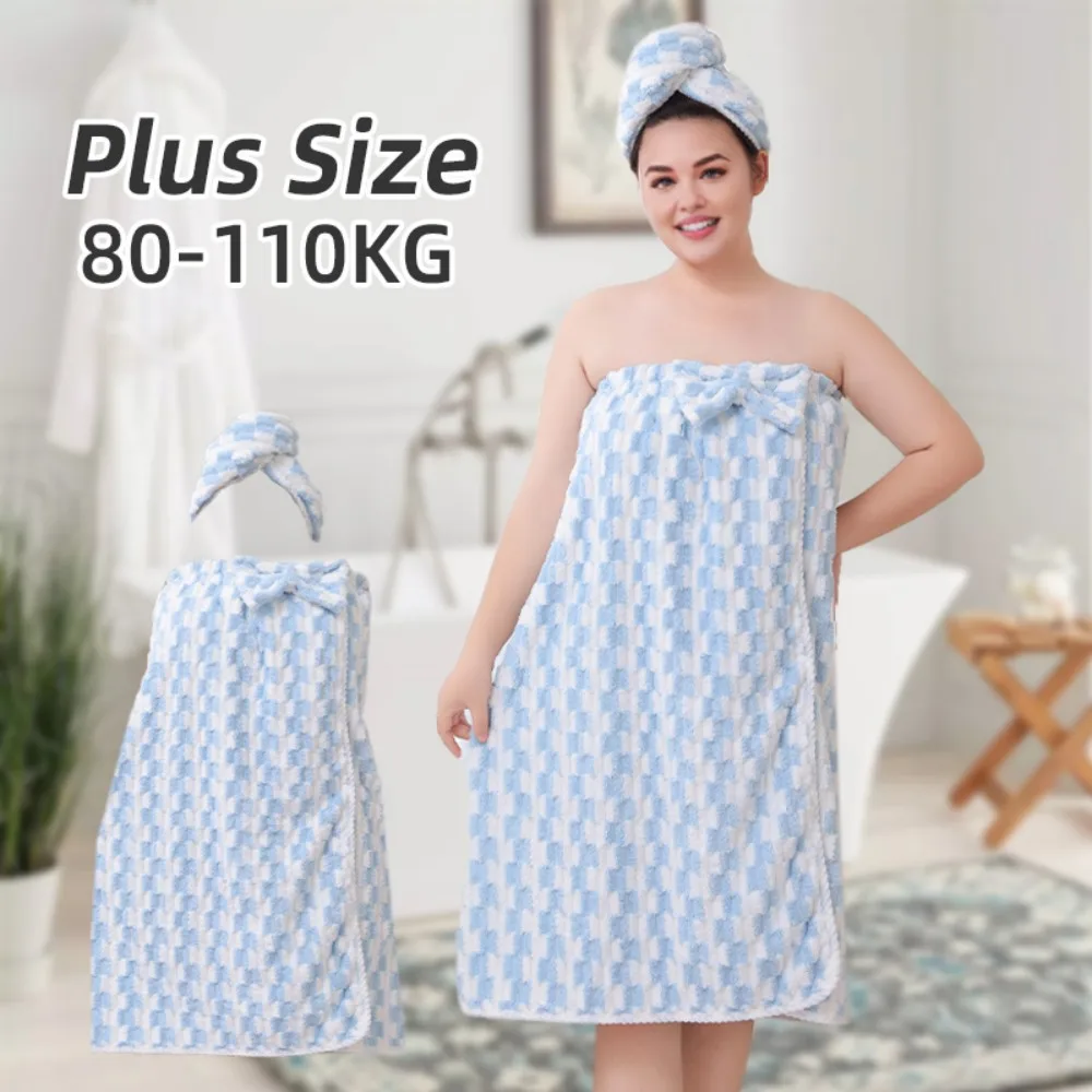 

Новая коралловая бархатная банная юбка, мягкая впитывающая утолщенная с эластичной окантовкой для взрослых и женщин, носимое банное полотенце на груди, быстросохнущее