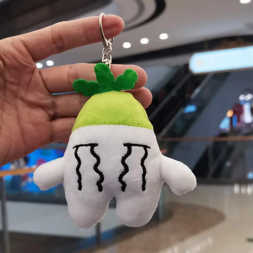 Cute Radish Keychain Creative Cartoon Vegetables Carrots Stuffed Doll Pendant Girl's Bag Soft Keyring