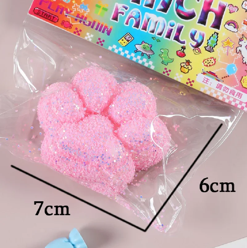 Cat Paw Squishy Anti-Stress Foot Squishy Toy Taba Squishy Kedi Patisi Squishy Soft Jelly Feel Squishy Table Anxiety Relief Gift