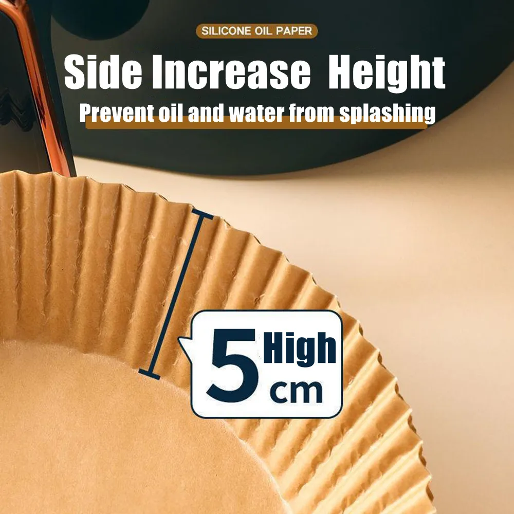 Einweg Luft Friteuse Pergament Papier Liner Öl-beweis Wasser-proof Papier Fach Nicht-Stick Backen Matte für ofen Luft Friteuse Zubehör