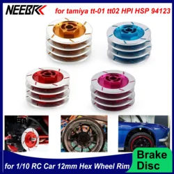 Aluminum Alloy Brake Disc 12mm Hex Wheel Rim Box Metal Adapter for 1/10 RC Car Wltoys MN86 MN G500 HSP Tamiya Traxxas