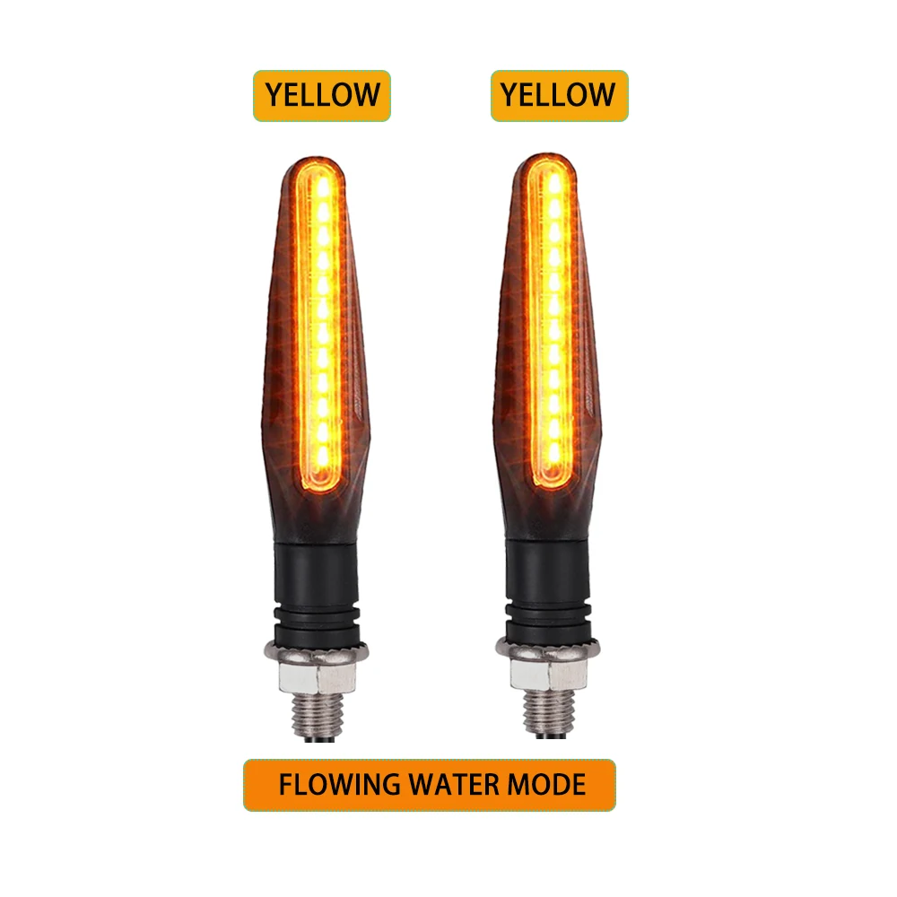 Richtingaanwijzers voor motorfietsen 12V LED multifunctionele waterdichte motorfiets knipperlichten met looplicht en remlichtaccessoires