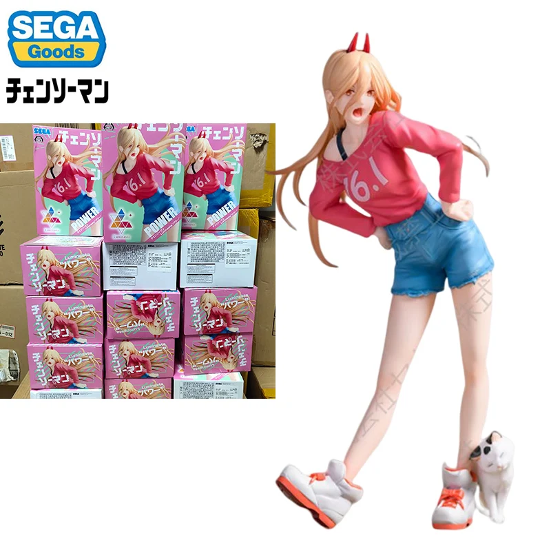 

In Stock SEGA Original Luminasta CHAINSAW MAN Power Casual Wear PVC Anime Action Figures Model Collection Ornaments Toy