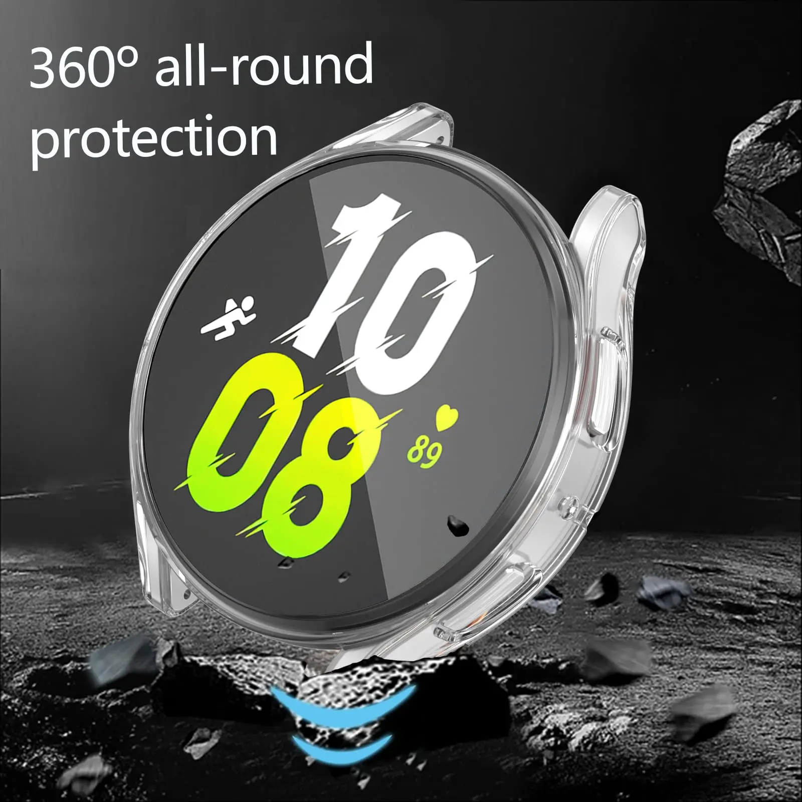 Case For Samsung Galaxy Watch 4/5 44mm 40mm classic 46mm 42mm Screen Protector TPU All-Around Bumper Cover for Watch 5 pro 45mm