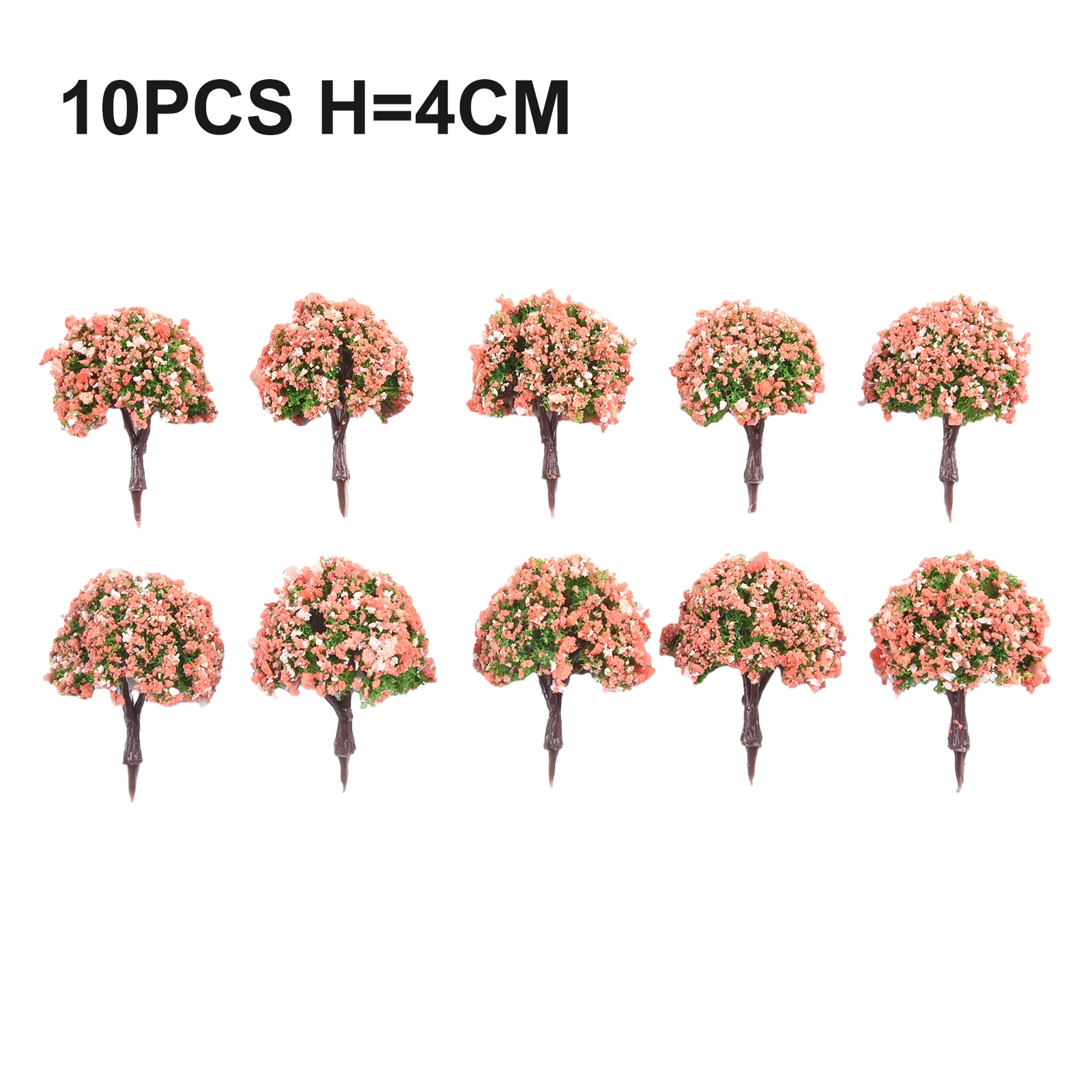

10Pcs 4CM Miniature Model Trees Artificial Train Railroad Layout Scenery Architecture Kids Landscape Building DIY Scene Trees