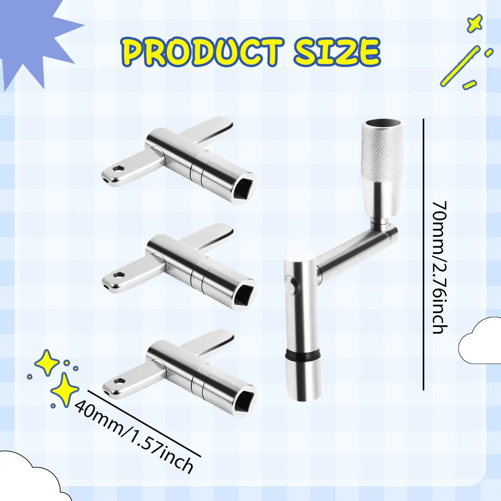 أجهزة مفاتيح الطبل المحمولة، خفيفة الوزن، متعددة الأغراض، ملحقات موالف مفاتيح الطبل، أدوات يدوية للآلات الموسيقية