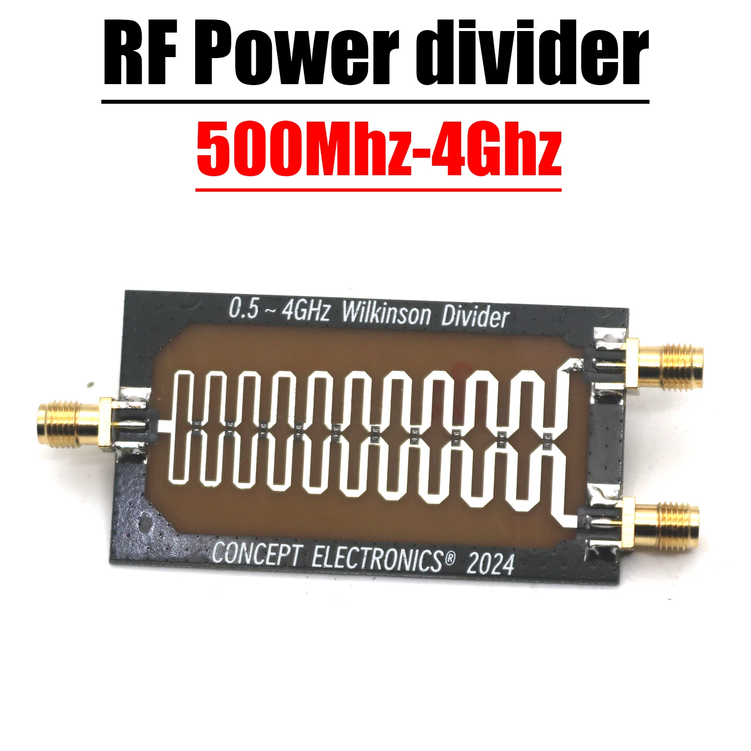 500Mhz- 4GHz Wilkinson RF Power Splitter RF Divider Combiner For RF Amplifier Power Synthesis ﻿868M 900M 915M 1.2G 1.5G 2.4G