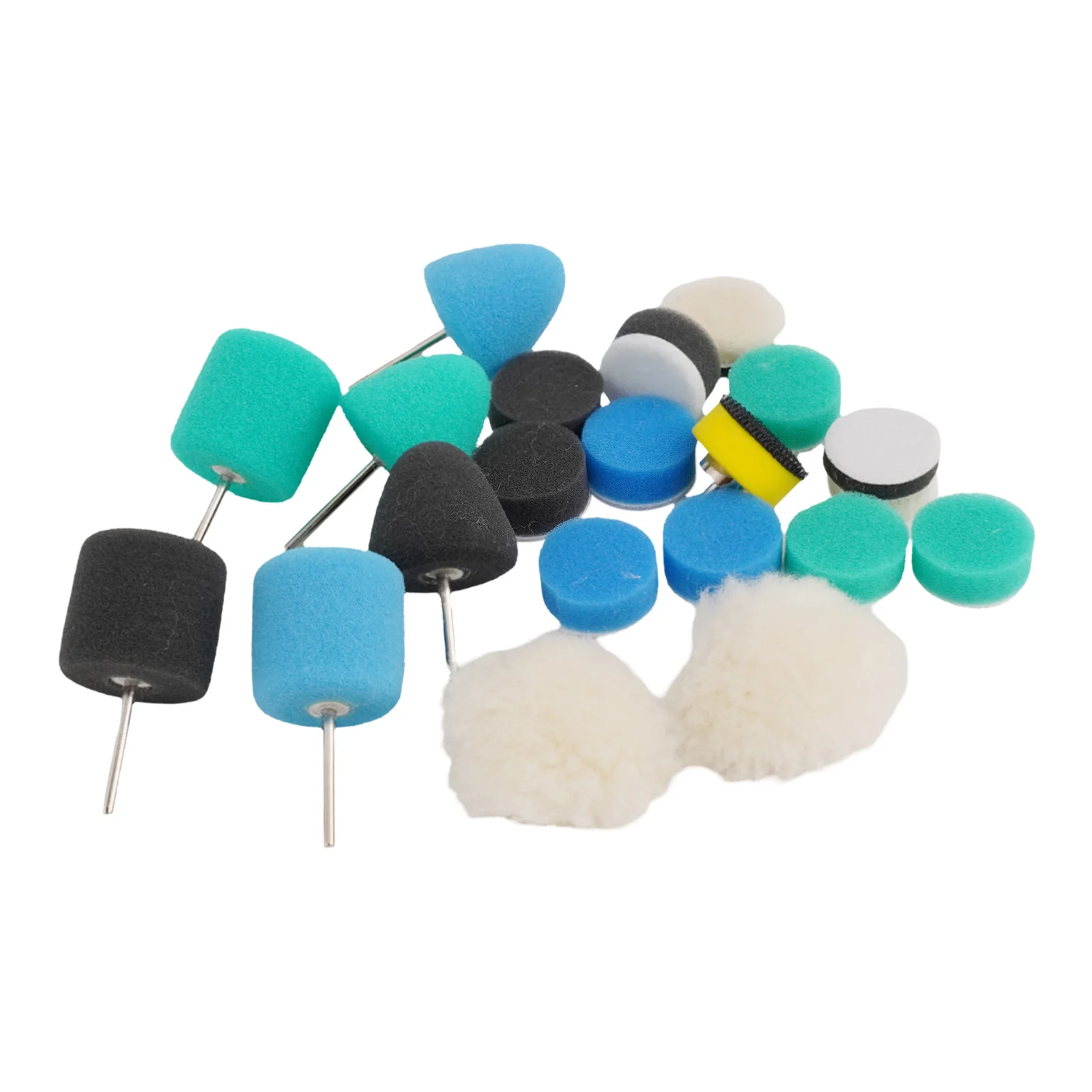 

20Pcs Set 1Inch Mini Car Foam Drill Polishing Pad Buffing Polishing Pads Detail Sponge Wool Waxing Buffing Pads