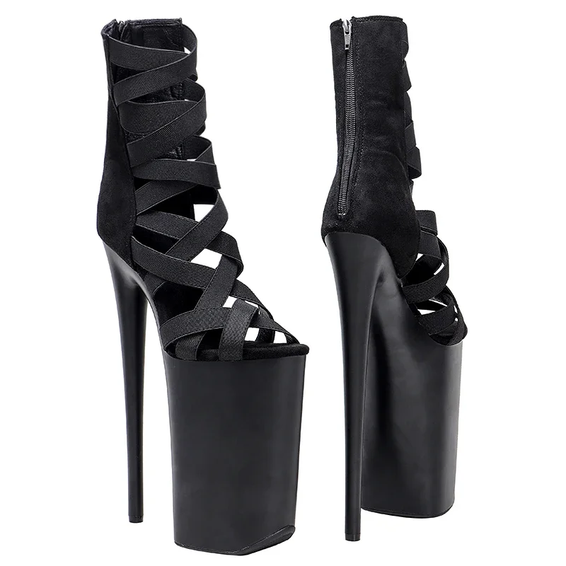 Leecabe 26CM/10inches sexy exotic High Heel platform party shoes Pole Dance boot