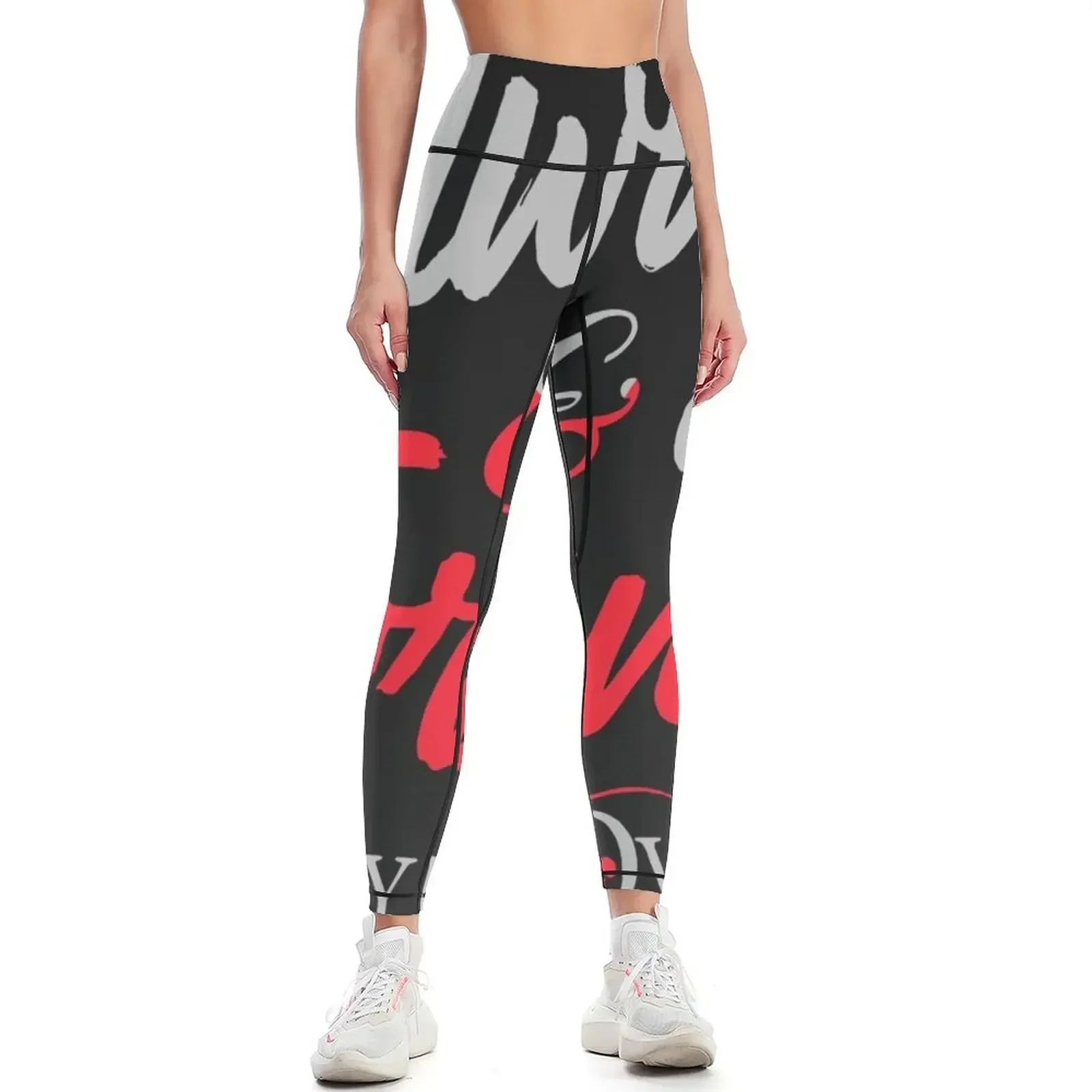 

Always and Forever Family Above All Leggings sport pants jogging pants Women's sports Womens Leggings