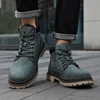 Handmade Men’s Leather Winter Ankle Boots – Outdoor Hiking High-Top Anti-Slip Footwear 5