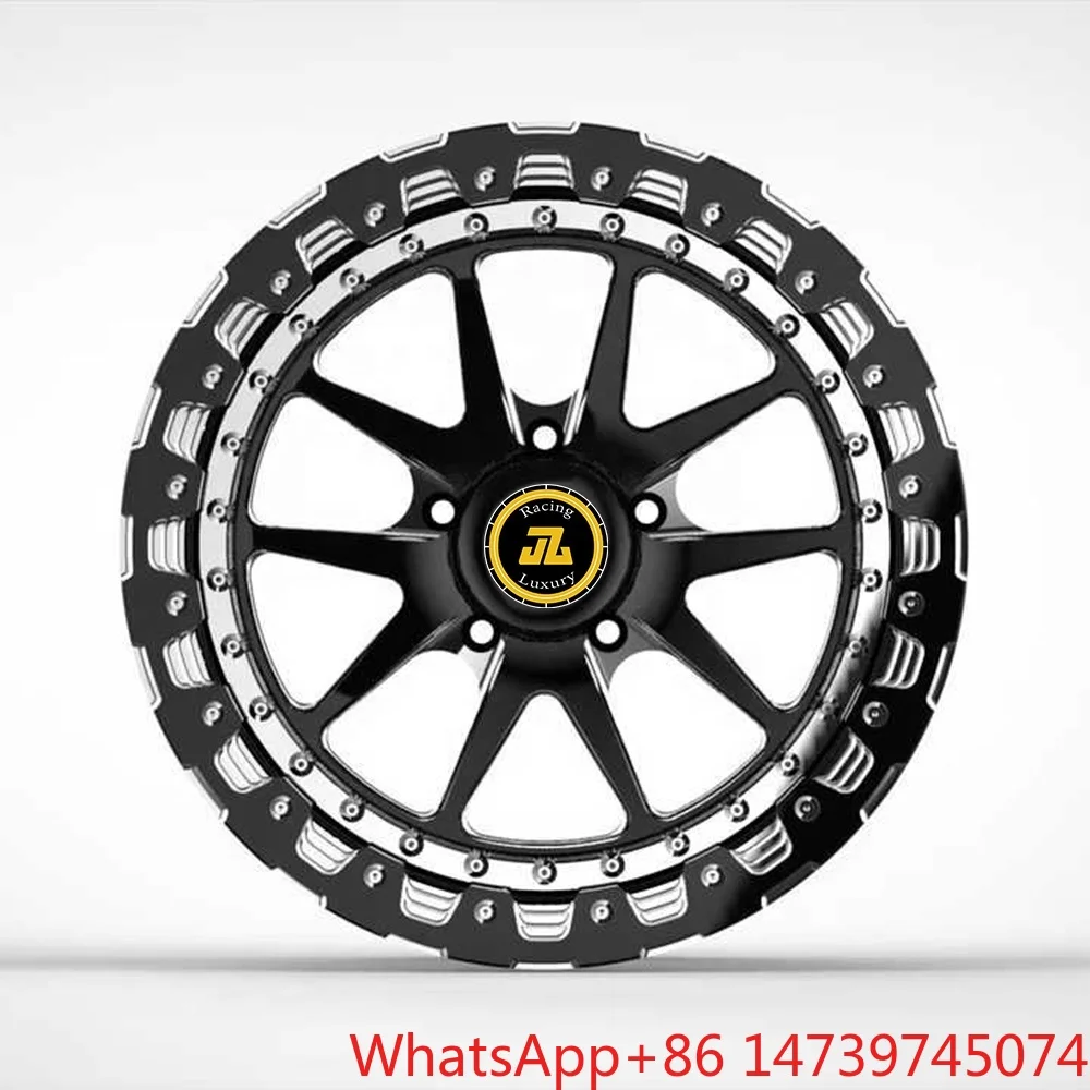 JZ New Luxury Deep groove 1 Piece Beadlock Forged Wheels 5x112 5x120 5x130 Forged Alloy Drag Racing Car Wheel Rim
