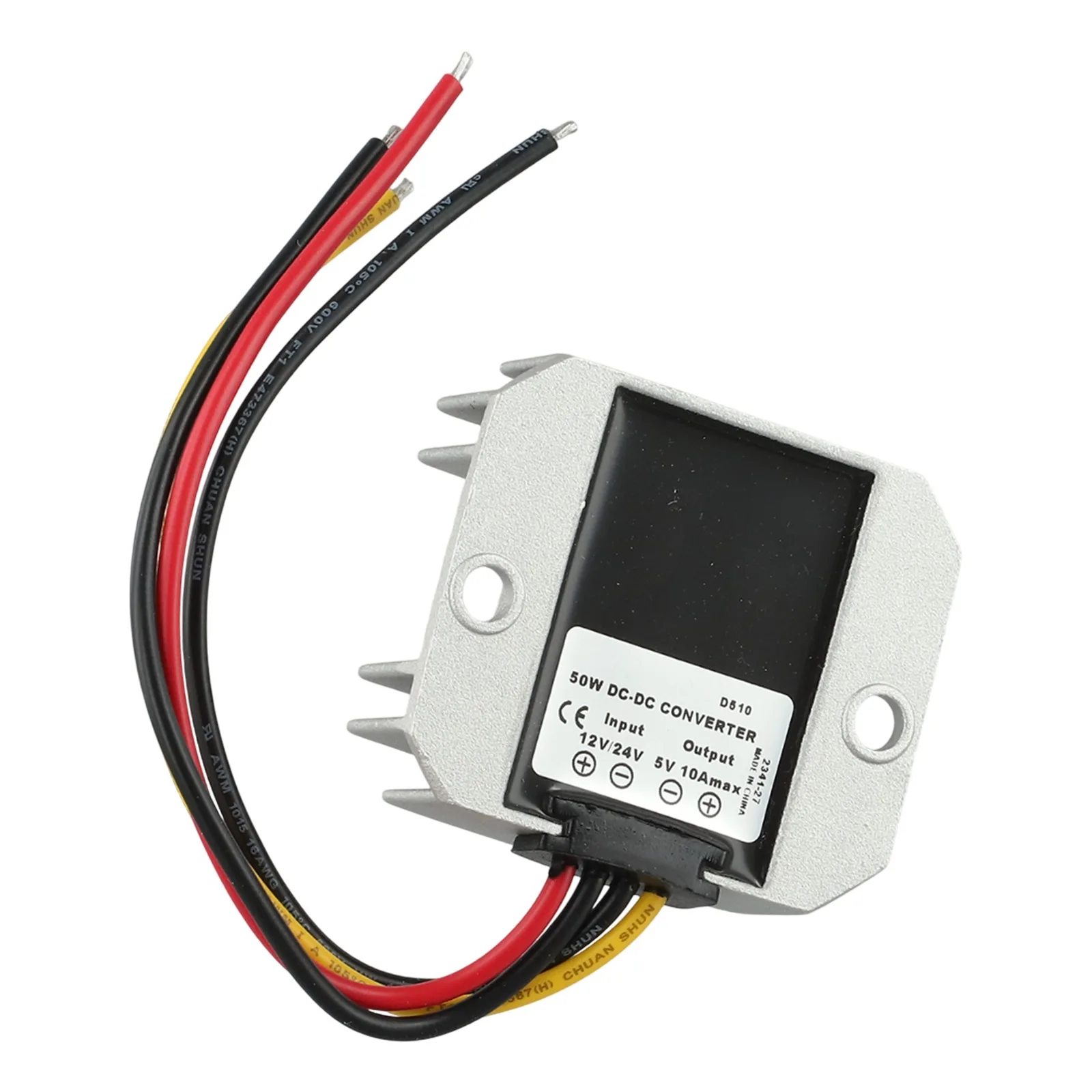 Power Converter Regulator for Efficient Voltage Conversion from 12V/24V to Safe 5V Output IP68 Rated Protection