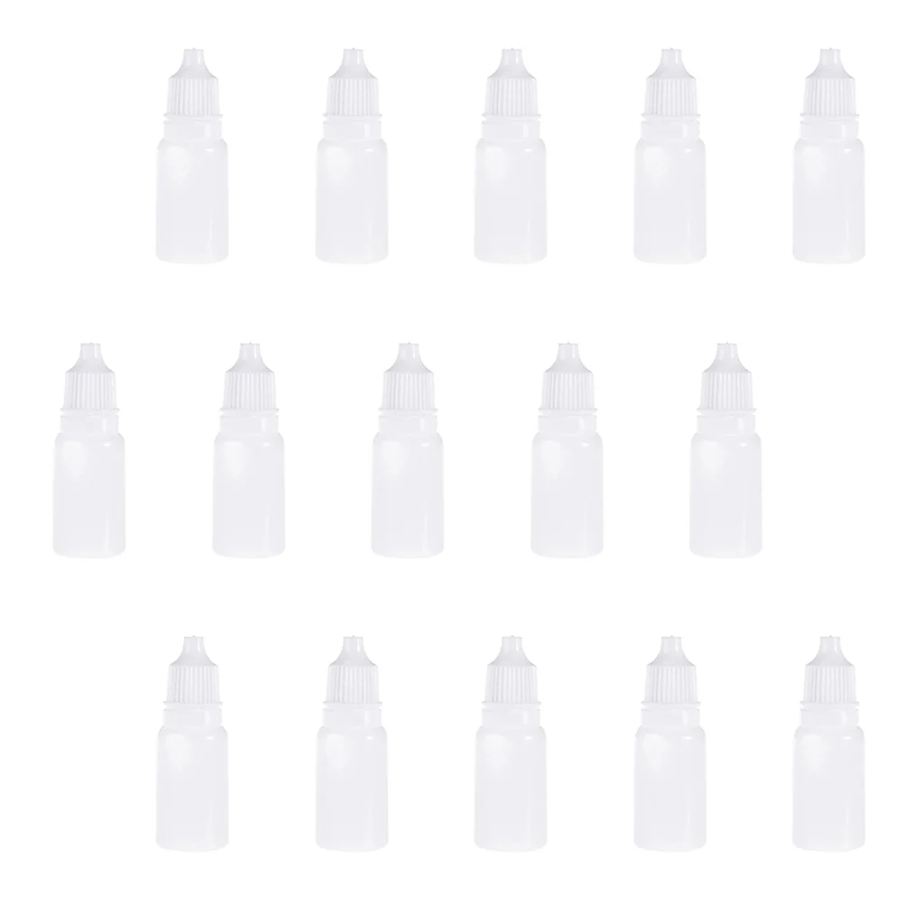 

60 Pcs Eye Drop Bottle Liquid Container Bottles Portable Empty Squeeze Dropper Sample Refillable Plastic 10ml Travel