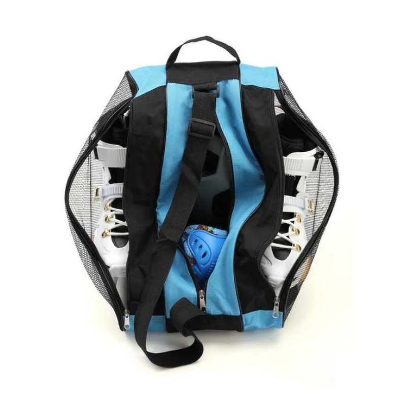 Bolsa portátil para patines en línea, bolsa de gran capacidad para patinaje sobre hielo, transpirable, para niños