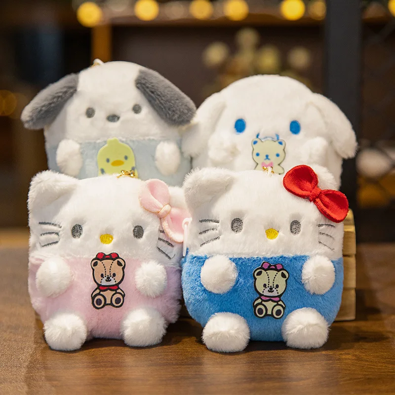 Kawaii Coin Purse Kuromi My Melody Cinnamoroll Pochacco Bag Package Pendant Pom Pom Purin Japanese Style Plushies Xmas Gifts