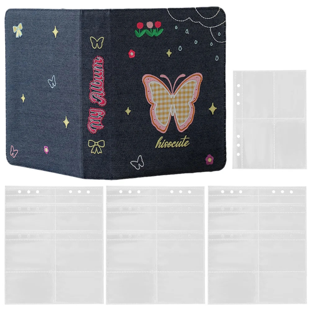 

1Set Butterfly Photo Album Compact Small Lightweight for Wedding Birthday Baby Picture Collection Album