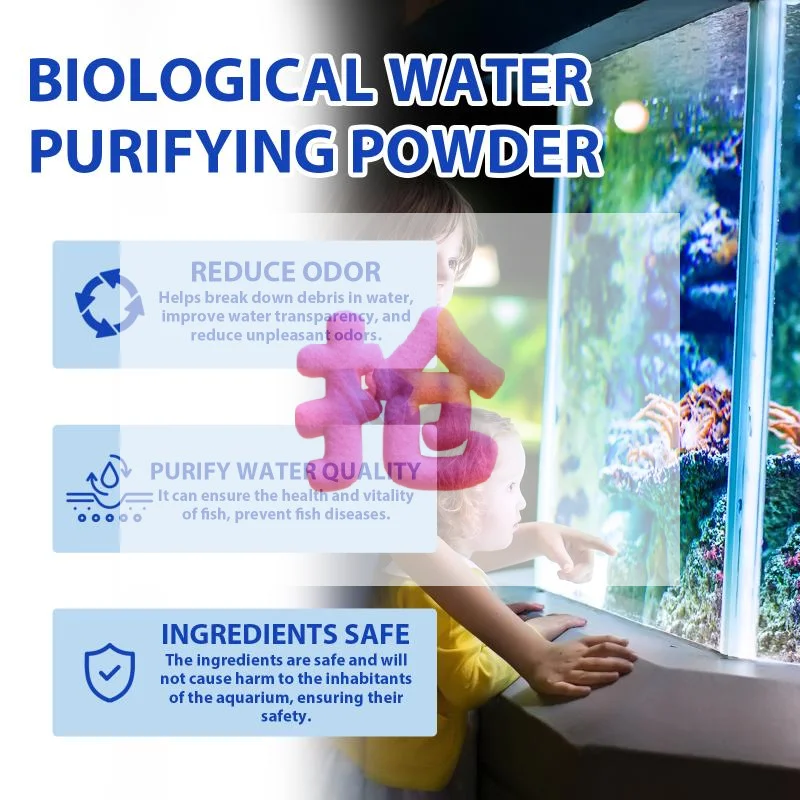 Yegbong: Порошок для очистки воды в аквариуме от водорослей и мха, улучшение качества воды