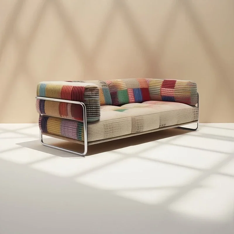 Straight row sofa, fabric sofa, living room sofa